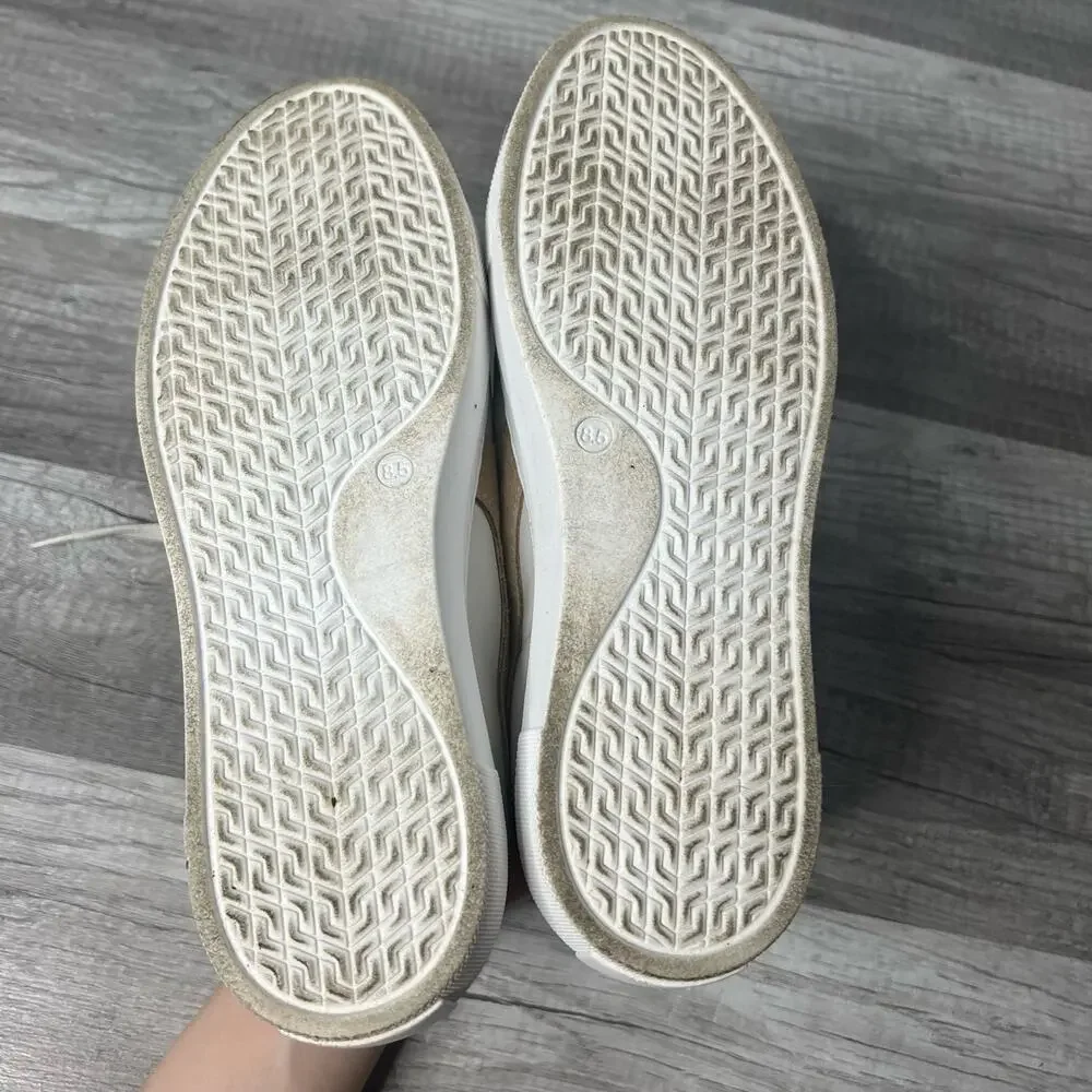 Able Nera Lace Up Sneaker Bone Camel Size 8 1/2